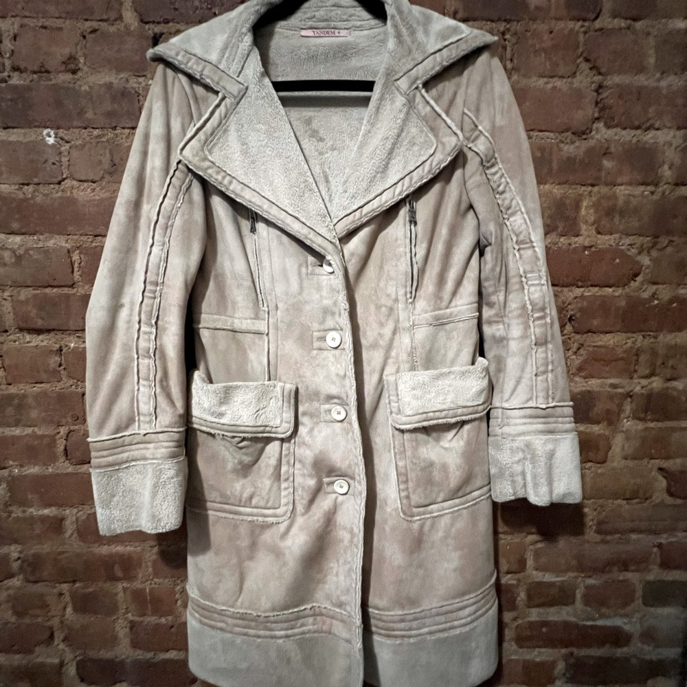 Lamb fur Lined Winter Long Coat Medium